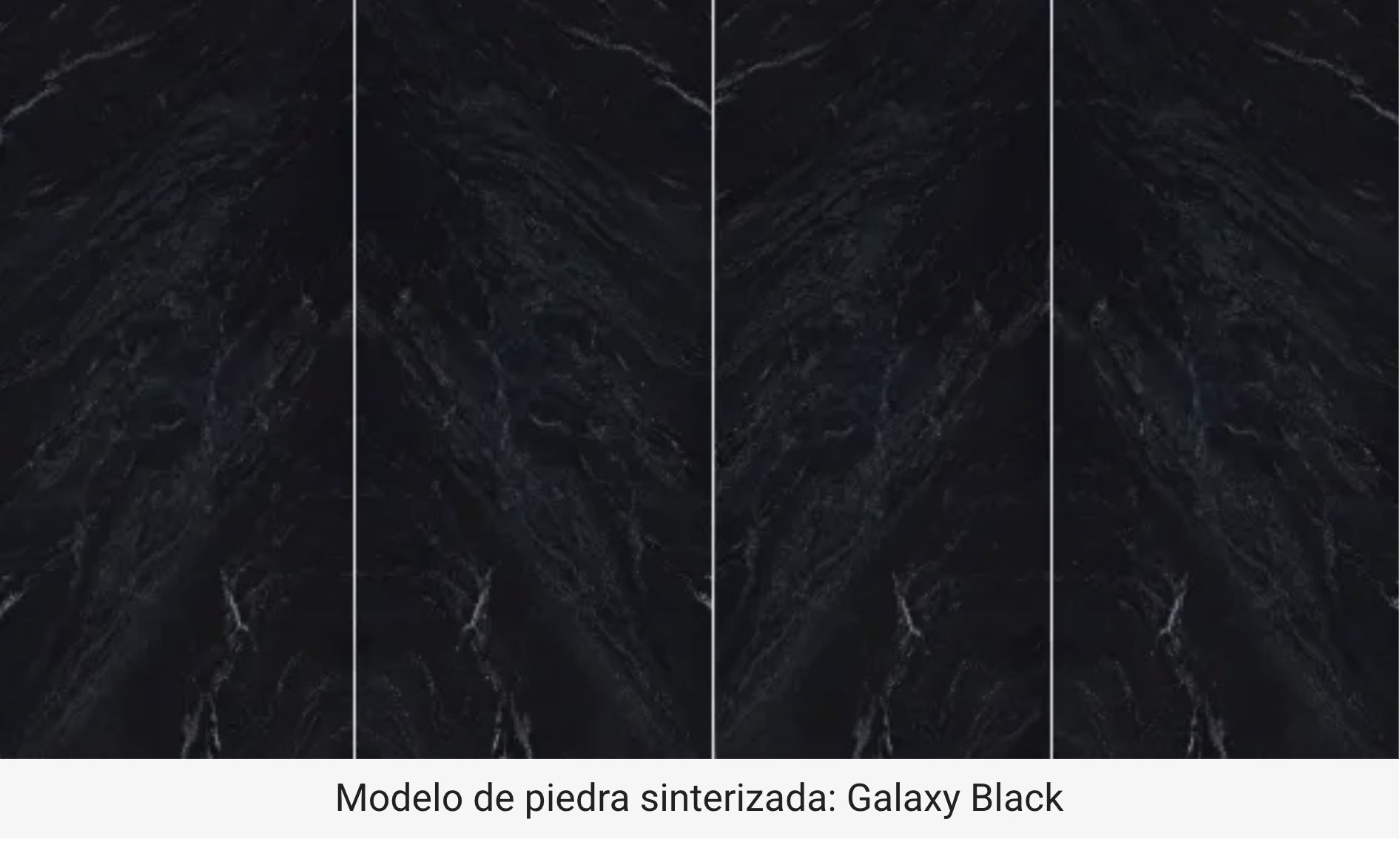 Modelo de piedra sinterizada Galaxy Black